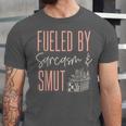 Smutty Book Lover Women Fueled By Sarcasm And Smut Spicy Unisex Jersey T-Shirt
