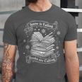 Snow Is Falling Books Are Calling Winter Reading Unisex Jersey T-Shirt Snow Is Falling Books Are Calling Winter Reading Unisex Jersey T-Shirt