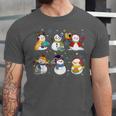 Snowman Reading Books Teacher Christmas Librarian Bookworm Unisex Jersey T-Shirt Snowman Reading Books Teacher Christmas Librarian Bookworm Unisex Jersey T-Shirt