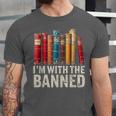 Support Banned Books Freedom I'm With The Banned Unisex Jersey T-Shirt Support Banned Books Freedom I'm With The Banned Unisex Jersey T-Shirt