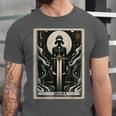 Tarot Cards Guide Book Esoteric Mysticism Clothing Tarot Card Justice Unisex Jersey T-Shirt