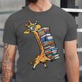 Teacher Shirt Giraffe Holding Books Bookworm Librarian Unisex Jersey T-Shirt Teacher Shirt Giraffe Holding Books Bookworm Librarian Unisex Jersey T-Shirt