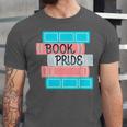 Threadless Grey Sky Chai Trans Book Pride Graphic Unisex Jersey T-Shirt