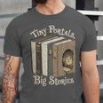 Tiny Portals Big Stories Book Nook Fantasy Gateway Unisex Jersey T-Shirt