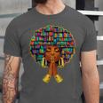History Month Afro Women Book Lover Librarian Teacher Unisex Jersey T-Shirt