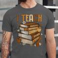 History Month I Teach Melanin Book Black Teacher Unisex Jersey T-Shirt