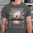 Totally Weird Tees Cat Library Book Reading Literary Unisex Jersey T-Shirt