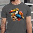 Toucan Reading Book Unisex Jersey T-Shirt