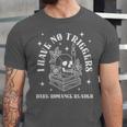 Trigger Warning Dark Romance Reader Bookish No Triggers Book Unisex Jersey T-Shirt Trigger Warning Dark Romance Reader Bookish No Triggers Book Unisex Jersey T-Shirt