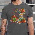 Turkey Reading Books Fall Librarian Book Lover Teacher Kids Unisex Jersey T-Shirt Turkey Reading Books Fall Librarian Book Lover Teacher Kids Unisex Jersey T-Shirt