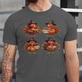 Turkey Reading Books Shirt Thanksgiving Turkey Bookworm Unisex Jersey T-Shirt