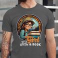 Never Underestimate The Power Of a Girl With a Book Reading Unisex Jersey T-Shirt