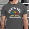Unearth a Story 2026 Summer Reading Program Tree Book Unisex Jersey T-Shirt Unearth a Story 2026 Summer Reading Program Tree Book Unisex Jersey T-Shirt
