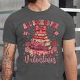Valentine All Booked For Valentines Book Lovers Teacher Kid Unisex Jersey T-Shirt
