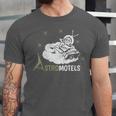 Vintage Hotel Matchbook Astro Motels 50s Retro Spaceman Unisex Jersey T-Shirt