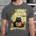 Vintage Japanese Cat Book Lovers Librarian Cat Dad Teacher Unisex Jersey T-Shirt Vintage Japanese Cat Book Lovers Librarian Cat Dad Teacher Unisex Jersey T-Shirt
