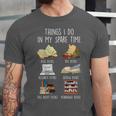Vintage Retro Things I Do In My Spare Time Books Unisex Jersey T-Shirt