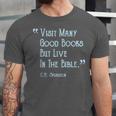 Visit Many Good Books But Live In The Bible Spurgeon Quote Unisex Jersey T-Shirt
