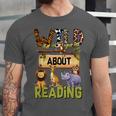 Wild About Reading Reading Books And Bookworm Library Day Unisex Jersey T-Shirt