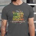 Wild About Reading Books Lovers Novelty Bookworm Library Day Unisex Jersey T-Shirt Wild About Reading Books Lovers Novelty Bookworm Library Day Unisex Jersey T-Shirt