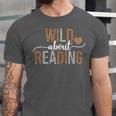 Wild About Reading Books Reader Lover Librarian Bookworm Unisex Jersey T-Shirt