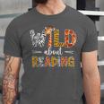 Wild About Reading Books Reader Teachers Kids Librarian Unisex Jersey T-Shirt