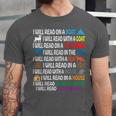 I Will Read Books On A Boat & Everywhere Reading Kids Book Unisex Jersey T-Shirt I Will Read Books On A Boat & Everywhere Reading Kids Book Unisex Jersey T-Shirt