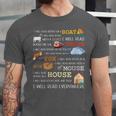 I Will Read Books On a Boat & Everywhere Reading Unisex Jersey T-Shirt