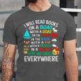 I Will Read Books On A Boat & Everywhere Unisex Jersey T-Shirt I Will Read Books On A Boat & Everywhere Unisex Jersey T-Shirt