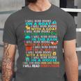 I Will Read Books On A Boat Kids Reading Read Books Unisex Jersey T-Shirt I Will Read Books On A Boat Kids Reading Read Books Unisex Jersey T-Shirt