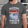 Winter Reading Book Bookworm Winter Unisex Jersey T-Shirt