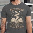 Witchy Book Club Pagan Reader Occult Fiction Coven Ritual Unisex Jersey T-Shirt