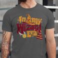 In My Wizard Era Groovy Bookish Fantasy Reader Book Lover Unisex Jersey T-Shirt