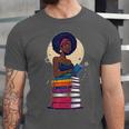 Woman And Books Stack Afro Girl Reading Lover Unisex Jersey T-Shirt Woman And Books Stack Afro Girl Reading Lover Unisex Jersey T-Shirt