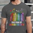 Women Floral Book Big Fan Of Human Rights Liberal Protest Unisex Jersey T-Shirt Women Floral Book Big Fan Of Human Rights Liberal Protest Unisex Jersey T-Shirt