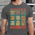 Women's DCC Many Faces Of Mordecai Grid Gamer Series Book Unisex Jersey T-Shirt Women's DCC Many Faces Of Mordecai Grid Gamer Series Book Unisex Jersey T-Shirt