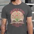 Women's Unearth a Story 2026 Summer Reading Program Flowers Book Unisex Jersey T-Shirt Women's Unearth a Story 2026 Summer Reading Program Flowers Book Unisex Jersey T-Shirt
