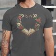 Women's Vintage Book Lover Valentine Heart Unisex Jersey T-Shirt