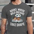 Women's Wild Dreams Reading Giraffe Book Reader Zoo Animals Kids Unisex Jersey T-Shirt Women's Wild Dreams Reading Giraffe Book Reader Zoo Animals Kids Unisex Jersey T-Shirt