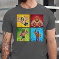 Wrestling Comic Book Wrestler Mexican Lucha Libre Mask Unisex Jersey T-Shirt