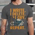 I Write Book Writer Author Book Writing Novelist Unisex Jersey T-Shirt I Write Book Writer Author Book Writing Novelist Unisex Jersey T-Shirt