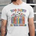 100 Days In The Books Reading Teacher 100th Day Of School Unisex Jersey T-Shirt 100 Days In The Books Reading Teacher 100th Day Of School Unisex Jersey T-Shirt