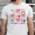 100 Days Of School Coquette Bow School Bus Pencil Books Unisex Jersey T-Shirt 100 Days Of School Coquette Bow School Bus Pencil Books Unisex Jersey T-Shirt