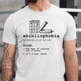 Abibliophobia The Fear Of Running Out Of Books Unisex Jersey T-Shirt Abibliophobia The Fear Of Running Out Of Books Unisex Jersey T-Shirt