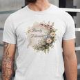 Barely Tolerable Book Lover Bookish Floral Bookworm Unisex Jersey T-Shirt