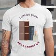 I Like Big Books Bookworm Tee Unisex Jersey T-Shirt I Like Big Books Bookworm Tee Unisex Jersey T-Shirt