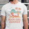 Book Girl Summer Book Reading Retro Sunset Unisex Jersey T-Shirt Book Girl Summer Book Reading Retro Sunset Unisex Jersey T-Shirt