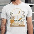 Book Lover Moonlight Reading Scene Night Unisex Jersey T-Shirt
