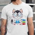 Book Lover Reading Husky Dog Unisex Jersey T-Shirt
