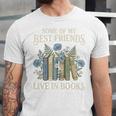 Book Lover Vintage Botanical Friends Premium Tri-Blend Unisex Jersey T-Shirt